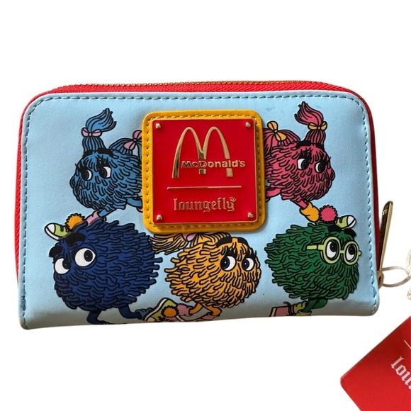 Loungefly McDonald’s Birdie the Early Bird Crossbuddies Crossbody Bag and Wallet - Picture 11 of 14